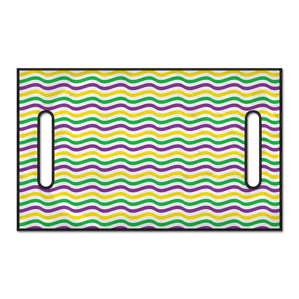 Mardi Gras Wave Pattern Print Golf Cart Seat Cover
