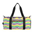 Mardi Gras Wave Pattern Print Gym Bag