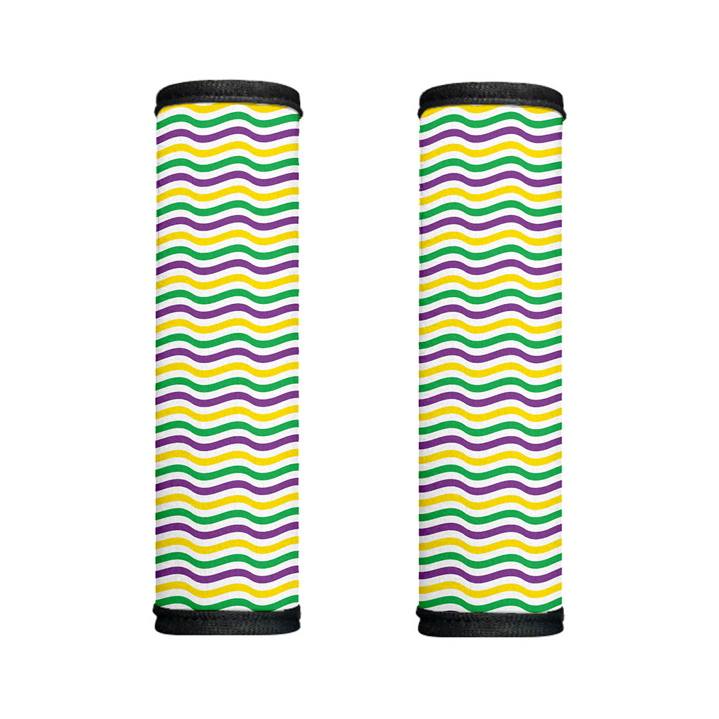Mardi Gras Wave Pattern Print Handle Covers
