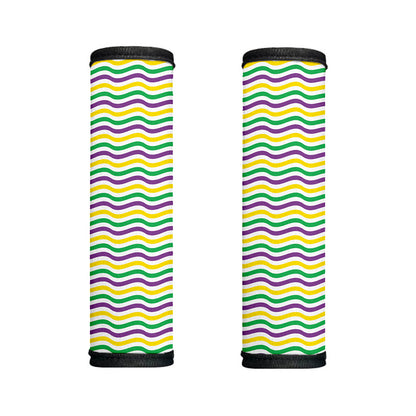 Mardi Gras Wave Pattern Print Handle Covers