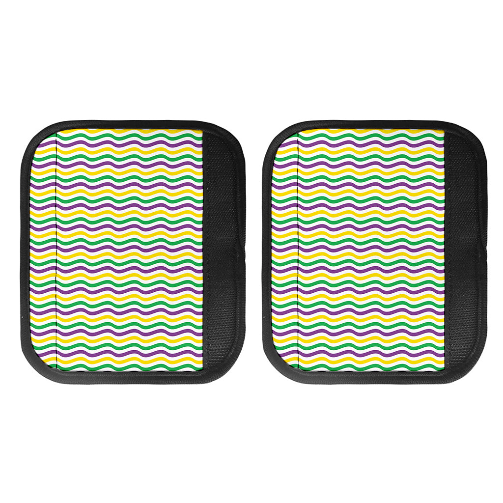 Mardi Gras Wave Pattern Print Handle Covers