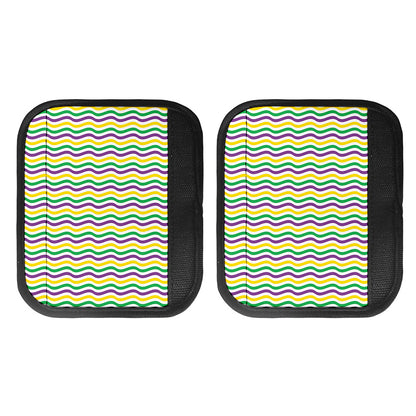 Mardi Gras Wave Pattern Print Handle Covers