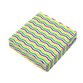 Mardi Gras Wave Pattern Print Outdoor Seat Cushion Cover