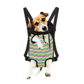 Mardi Gras Wave Pattern Print Pet Carrier Backpack