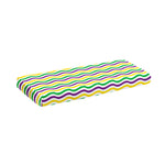 Mardi Gras Wave Pattern Print Piano Keyboard Cover