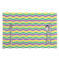 Mardi Gras Wave Pattern Print Placemat