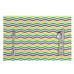 Mardi Gras Wave Pattern Print Placemat