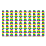 Mardi Gras Wave Pattern Print Polyester Doormat