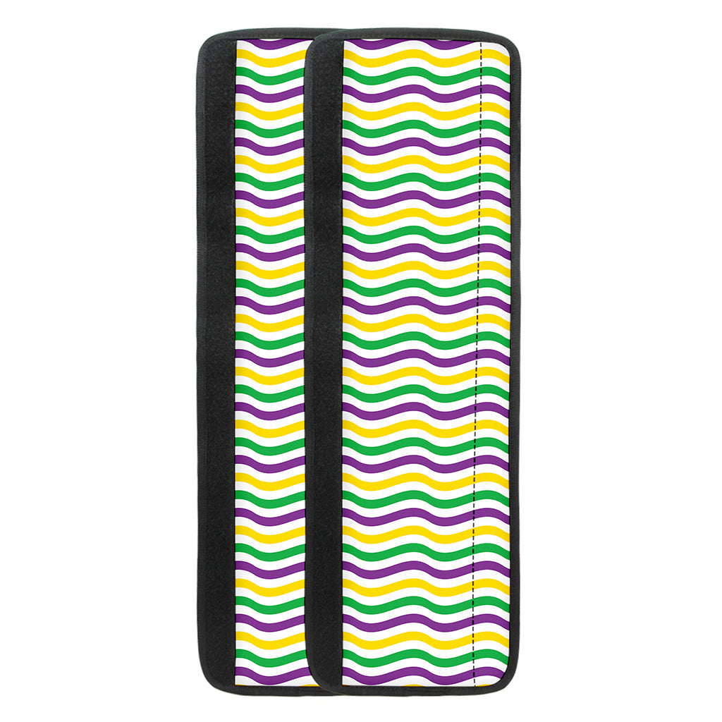 Mardi Gras Wave Pattern Print Refrigerator Handle Covers