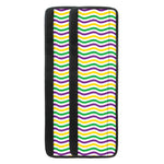 Mardi Gras Wave Pattern Print Refrigerator Handle Covers