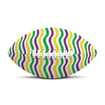 Mardi Gras Wave Pattern Print Rugby Ball