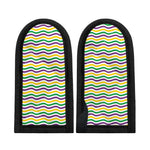 Mardi Gras Wave Pattern Print Skillet Handle Cover