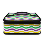 Mardi Gras Wave Pattern Print Small Lunch Bag