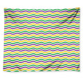 Mardi Gras Wave Pattern Print Tapestry