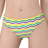 Mardi Gras Wave Pattern Print Women's Panties