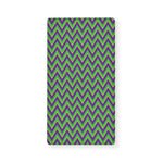 Mardi Gras Zigzag Pattern Print Baby Crib Sheet