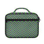 Mardi Gras Zigzag Pattern Print Briefcase Bible Bag
