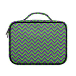 Mardi Gras Zigzag Pattern Print Briefcase Bible Bag