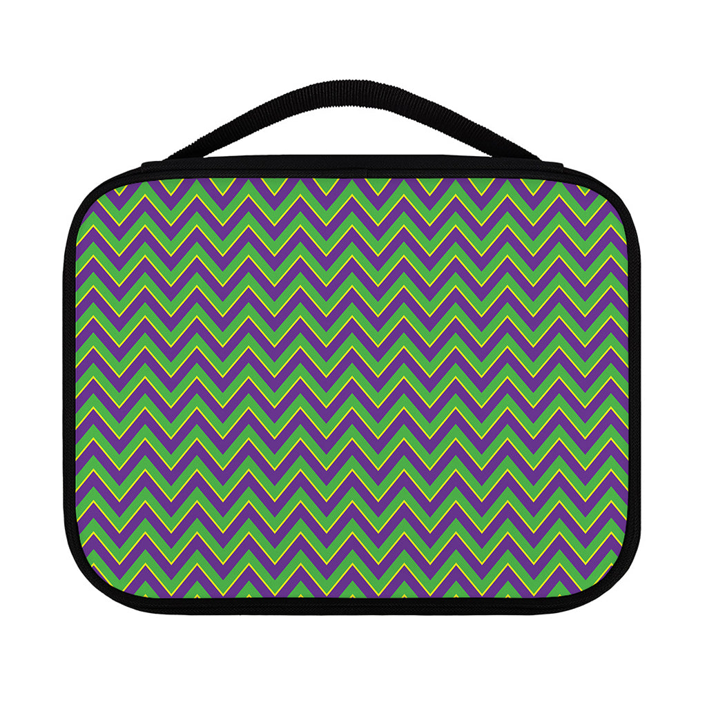 Mardi Gras Zigzag Pattern Print Classic Bible Case