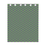 Mardi Gras Zigzag Pattern Print Curtain