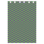 Mardi Gras Zigzag Pattern Print Curtain