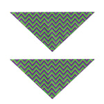 Mardi Gras Zigzag Pattern Print Dog Bandana