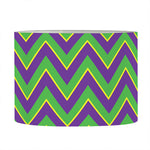 Mardi Gras Zigzag Pattern Print Drum Lamp Shade