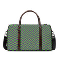 Mardi Gras Zigzag Pattern Print Duffel Bag