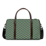 Mardi Gras Zigzag Pattern Print Duffle Bag