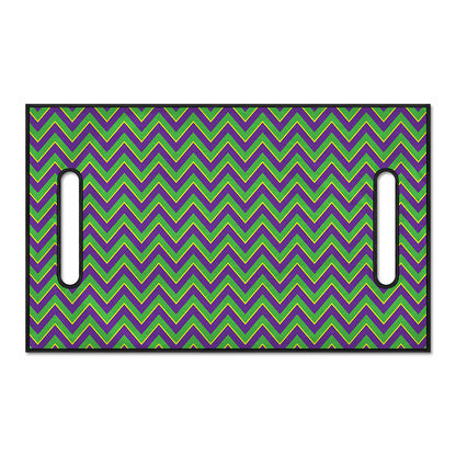 Mardi Gras Zigzag Pattern Print Golf Cart Seat Cover