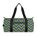 Mardi Gras Zigzag Pattern Print Gym Bag