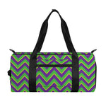 Mardi Gras Zigzag Pattern Print Gym Bag