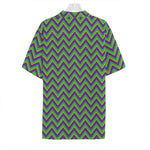 Mardi Gras Zigzag Pattern Print Hawaiian Shirt