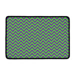 Mardi Gras Zigzag Pattern Print Kitchen Mat