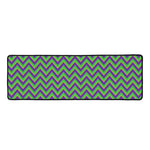 Mardi Gras Zigzag Pattern Print Long Kitchen Mat