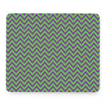 Mardi Gras Zigzag Pattern Print Mouse Pad