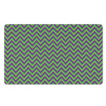 Mardi Gras Zigzag Pattern Print Polyester Doormat