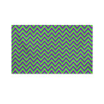 Mardi Gras Zigzag Pattern Print Polyester Flag