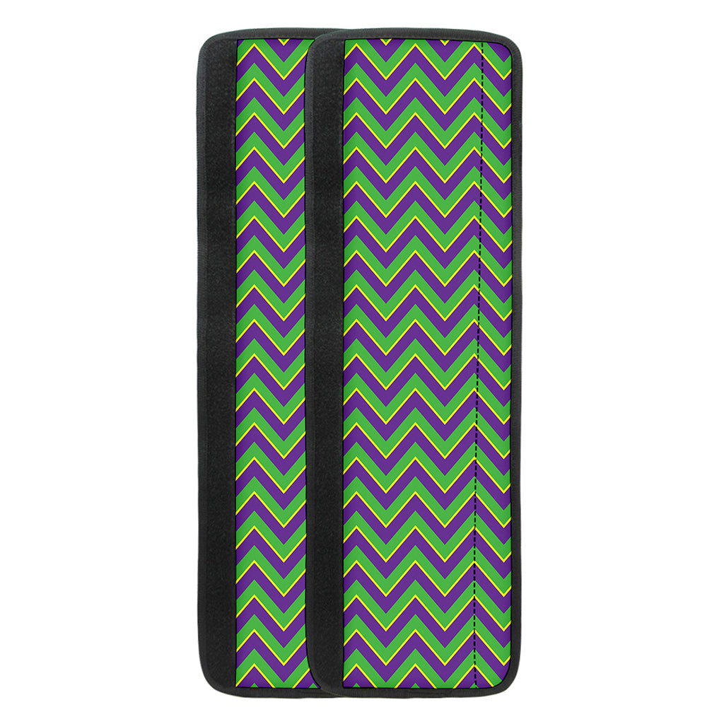 Mardi Gras Zigzag Pattern Print Refrigerator Handle Covers