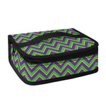 Mardi Gras Zigzag Pattern Print Small Lunch Bag
