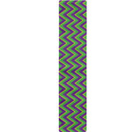 Mardi Gras Zigzag Pattern Print Table Runner