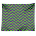 Mardi Gras Zigzag Pattern Print Tapestry