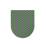Mardi Gras Zigzag Pattern Print Toilet Lid Cover