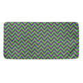 Mardi Gras Zigzag Pattern Print Towel