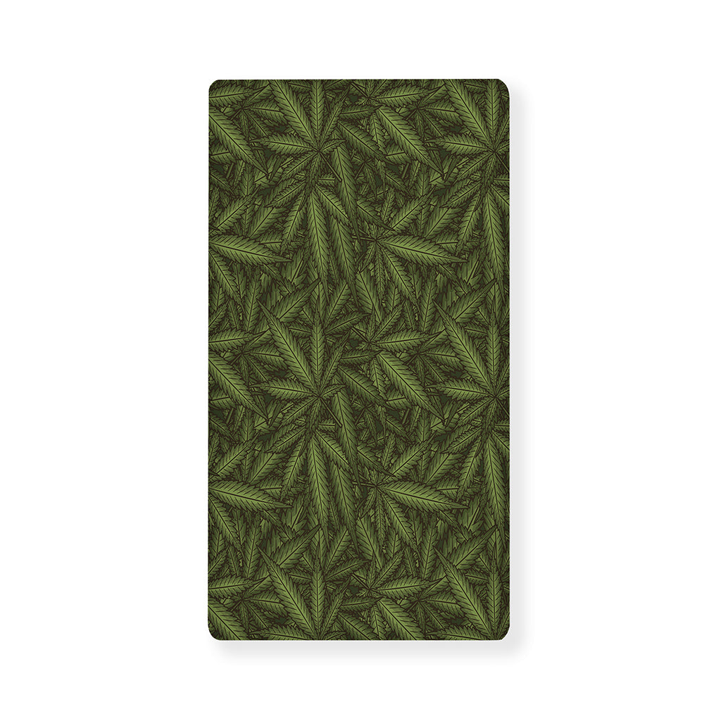 Marijuana Leaf Pattern Print Baby Crib Sheet