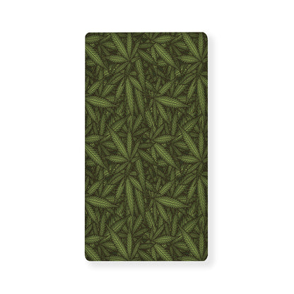 Marijuana Leaf Pattern Print Baby Crib Sheet