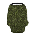 Marijuana Leaf Pattern Print Baby Seat Cover