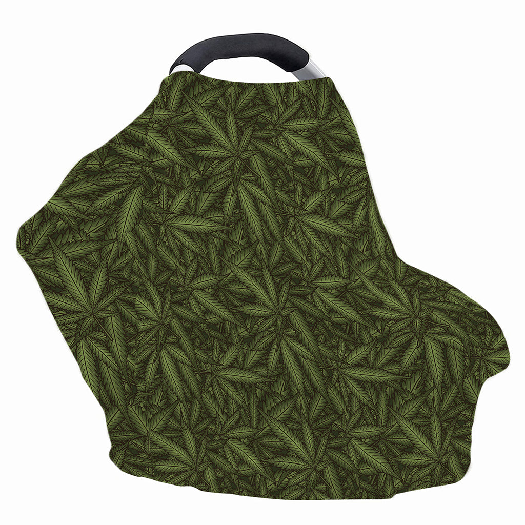 Marijuana Leaf Pattern Print Baby Seat Cover