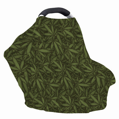 Marijuana Leaf Pattern Print Baby Seat Cover
