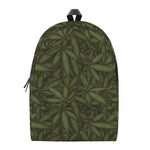 Marijuana Leaf Pattern Print Backpack